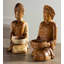 Statue artisanale en bois sculpté Lakshmi