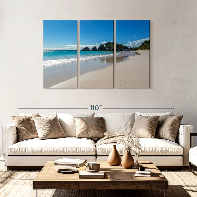Gillard Bermuda Horseshoe Bay Beach, H 48 po x l 74 po