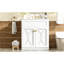 Meuble-lavabo autoportant de 30 po avec lavabo en céramique. Élégance moderne, matériaux de qualité, grand espace de rangement, évier d'armoire pratique et solide. Glissière à support lisse-1596370292
