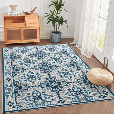 Asilee Abstract Machine Printed Area Rug