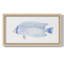 «Blue and White Tropical Fish III», toile encadrée de qualité supérieure - prête à être accrochée