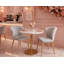 Siyana Modern Velvet Dining Chair - Ergonomic Curved Back with Solid Wooden Legs - Side Chair for Dining Room Living Room Restaurants - Single-504723198