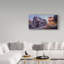 Reproduction d’art sur toile tendue « train station » par d. rusty-26112013