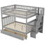 Bunk Bed With Two Drawers And Storage-192924689