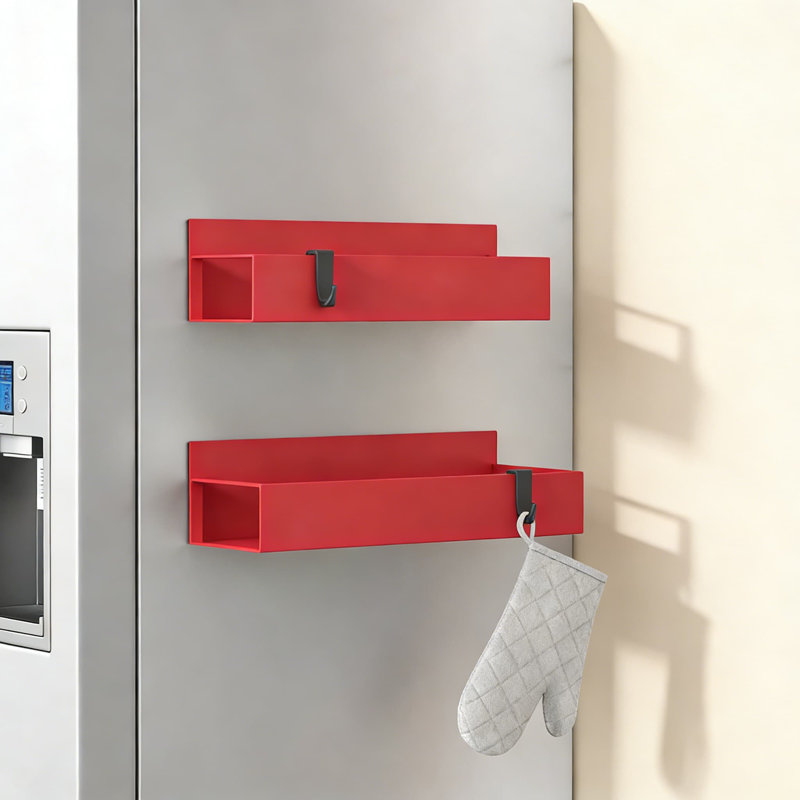Magnetic Spice Rack Organizer 2 Pack, Heavy Duty Fridge And Oven Side Storage Solution For Kitchen Space Saving