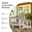 Chaise Adirondack pliante en PEHD Rakesh-730036848