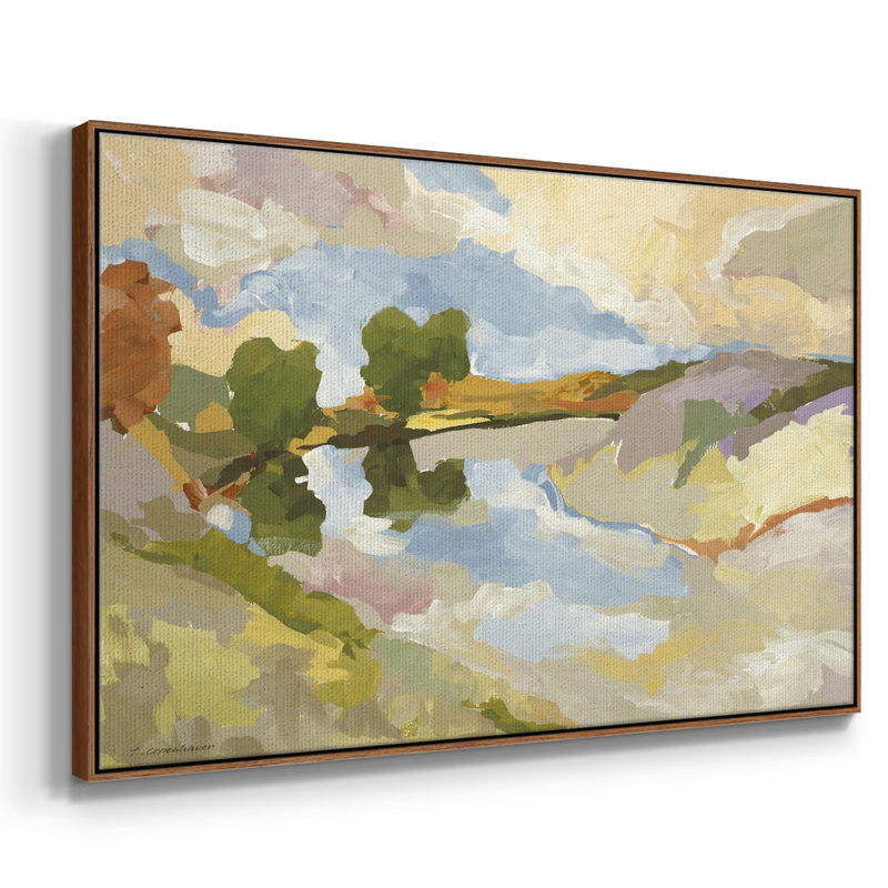 Uplands I, reproduction d'art sur toile, H 25 po x l 37 po x P 2 po, Noyer