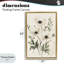 Cadre flottant floral blanc doux anémone, design par Petal Prints Design-105767235-105767246