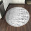 Tapis gris / blanc en polyamide tissé à la machine Elver-1665341275