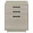 Loomis Whitewashed Grey 3-Drawer Home Office File Cabinet