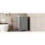 Meuble-lavabo de 20 po avec abat-jour gris. Lavabo en céramique robuste et robuste. Armoire de rangement avec porte et tablettes réglables. Lavabo étincelant moderne, gris. Fabrication, lavabo. Tablette à fermeture douce. Scintillant
