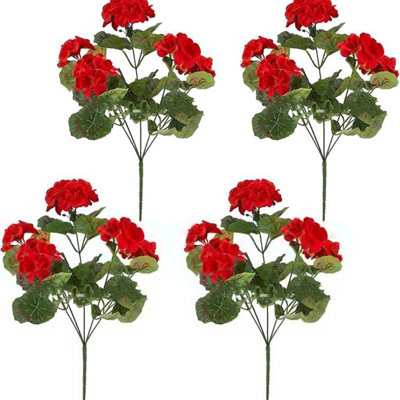 4 Pcs Artificial Quince Flowers Suitable for Outdoor Silk Flowers Artificial Flowers Shrubs Artificial Flowers Suitable for Flowers Home Decor Indoor Gardens Courtyards Cemeteries Vases Dining Tables Centerpieces