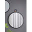 Miroir mural 24 po x 27 po avec cadre noir