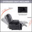 Grand fauteuil inclinable manuel en tissu durable pour un confort ultime et une polyvalence dans le salon-357145785