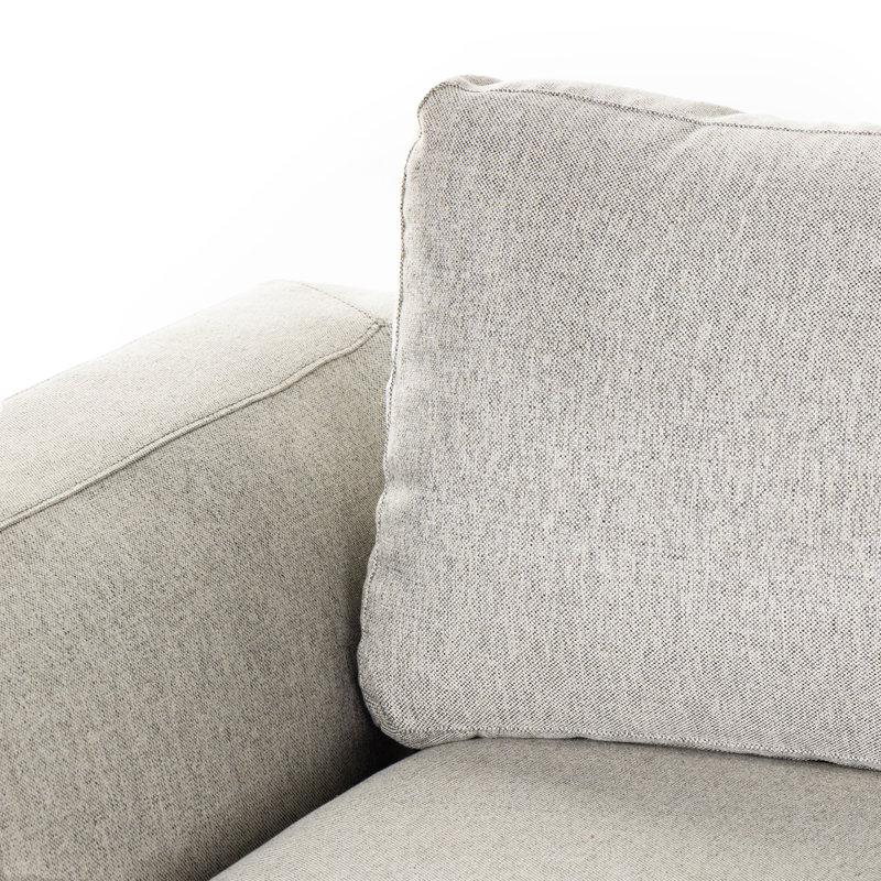 Colt Modular Chaise Sectional, Aldred Silver/Polyester Blend