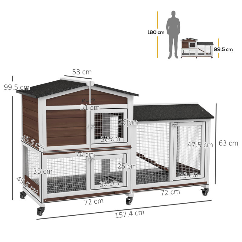 Weather Resistant Rabbit Hutch