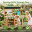 Kids Wooden Outdoor Mud Kitchen Playset With Plant Growing Box, Removable Sink, Oven, Stove & Kitchen Accessories, Pretend Play Kitchen For Backyard And Garden
