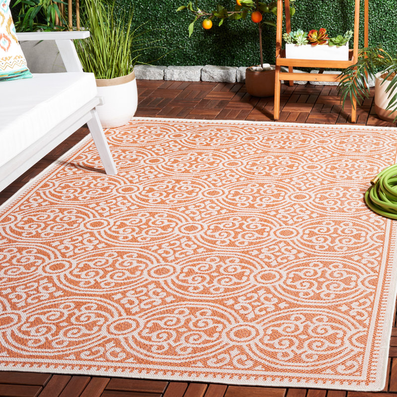 Tapis d'intérieur / extérieur géométrique Dalai Performance, Rectangle 9 pi x 12 pi