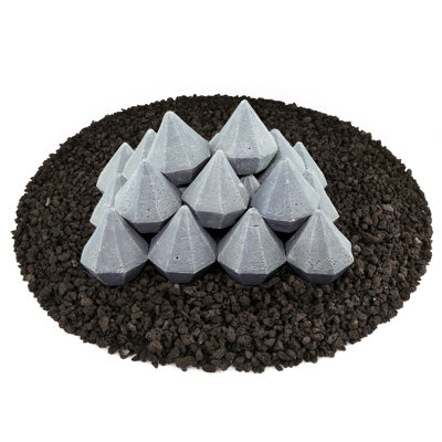 3'' x 3'' Ceramic Fire Pit Accessory