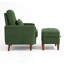Upholstered Armchair with Footstool-1354990034