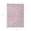 Tapis intérieur lavable abstrait 3 pi x 5 pi Mauve