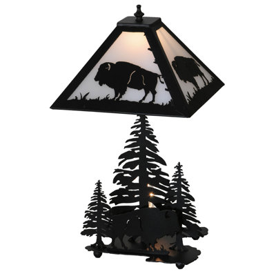 21"H Buffalo W/Lighted Base Table Lamp