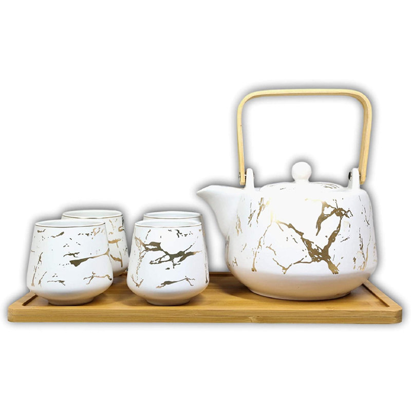 Everly Quinn 37oz. Teapot Set