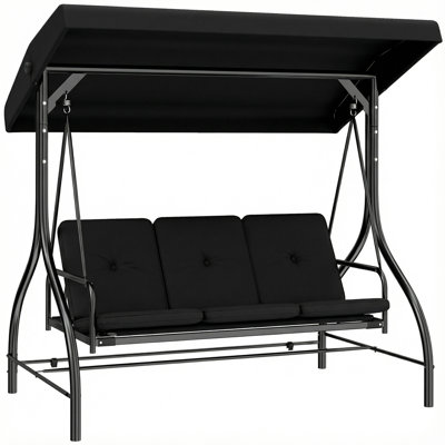 3 Person Porch Swing with Canopy