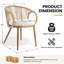 Coussins de chaise d'extérieur modernes inclus pour le salon extérieur-122257201