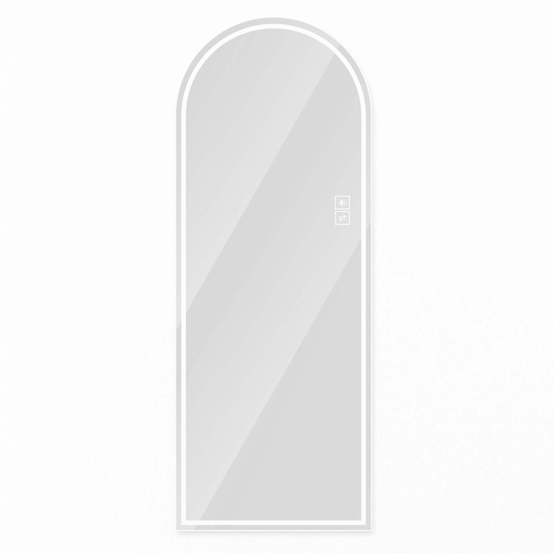 65" X 21" Arch Design LED Full Length Mirror ,Dimmable, High Definition & Explosion-Proof, Full-Length Standing Or Wall-Mounted