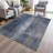 Machine Washable Indoor/Outdoor Xhevrie Navy Rug-1619527916