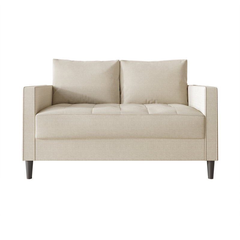 Causeuse de réception en tissu Newquay, Lin beige