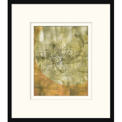 Monoprint 7 - Peinture encadrée sur papier