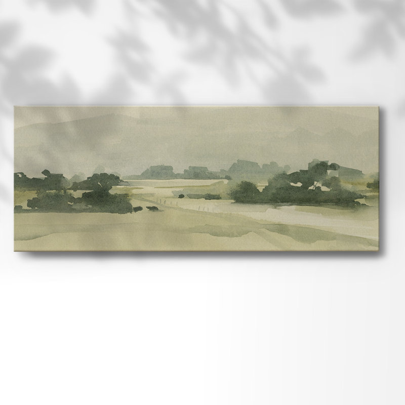 Watercolor Pasture II sur impression sur toile, H 8 po x l 20 po x P 1,5 po