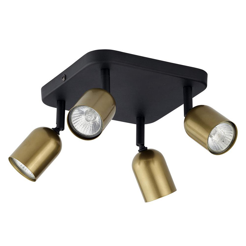 Avdulah LED Spotlight, Black, Gold