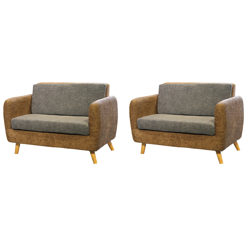 Banc rembourré en tissu