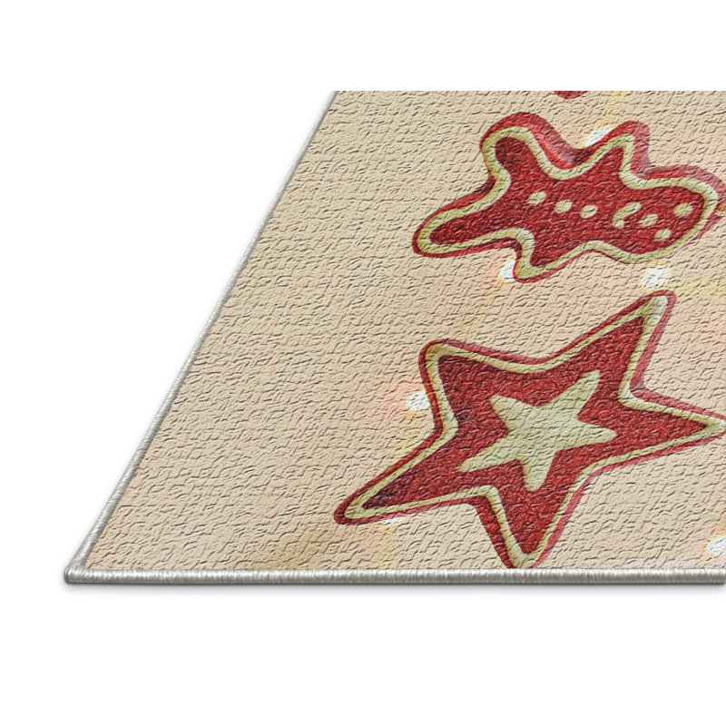 Tapis beige Christmas, Rectangle 2 pi x 3 pi
