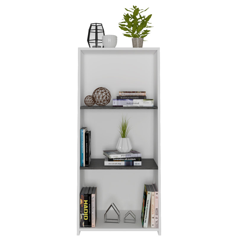 Dennielle 3 Shelf Bookcase