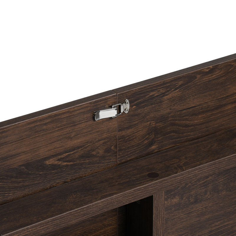 Dangela Extendable Oval Dining Table, Walnut, Walnut