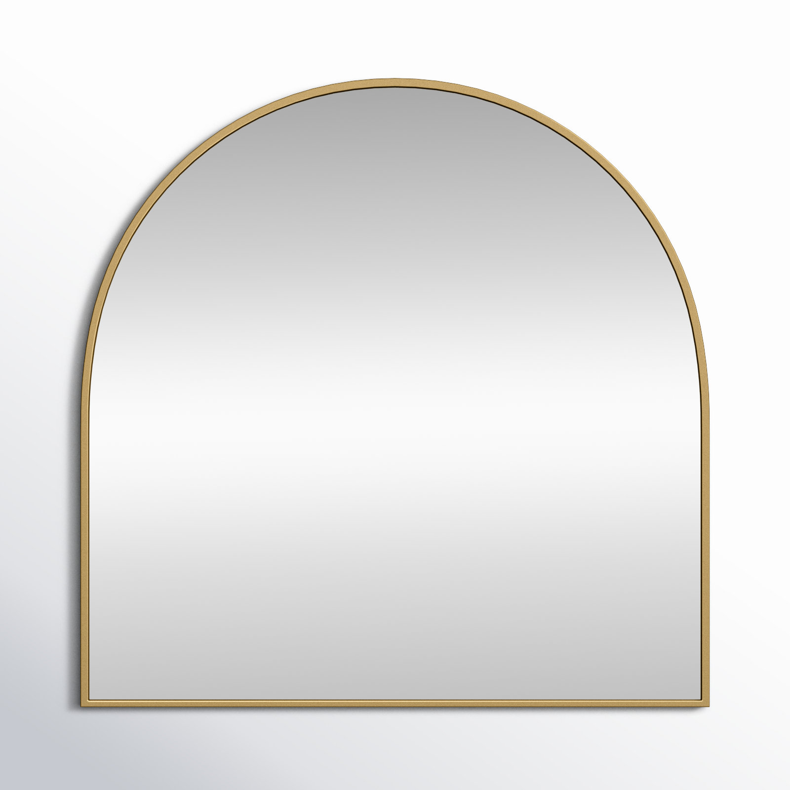 Sabine Metal Arch Wall Mirror, Brass, 36" x 36"