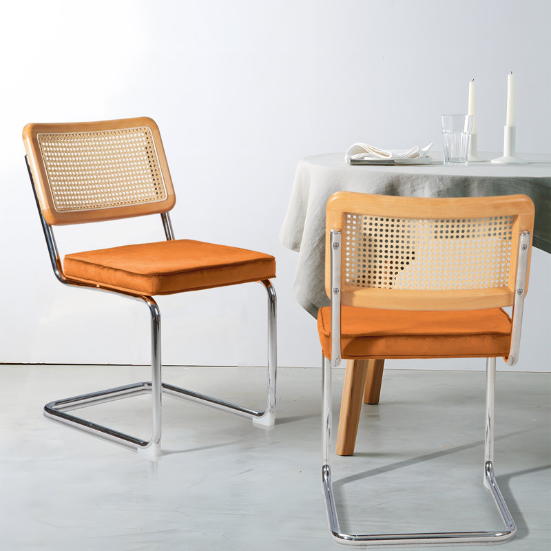 Chaise d'appoint rembourrée en velours Amyris, Bleu turquoise, Chrome