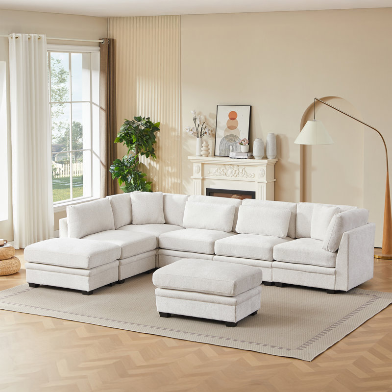 Canapé modulaire réversible de 7 pièces Harper