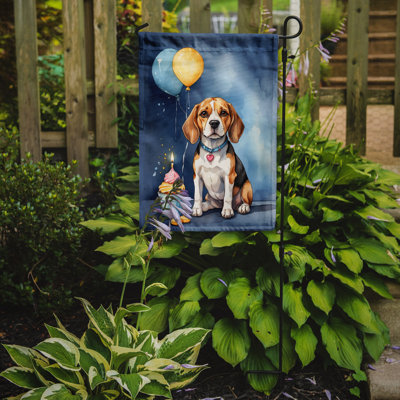 Drapeau de jardin «Happy Birthday»