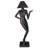 Mademoiselle 76'' Black Traditional Floor Lamp