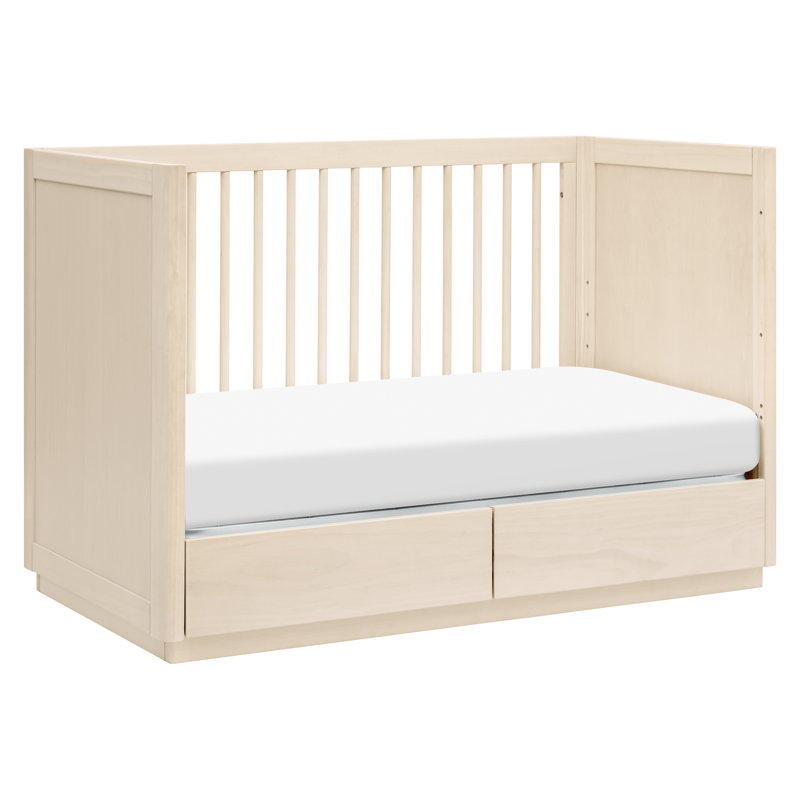 Bento 3-in-1 Convertible Crib with Storage, Washed Natural