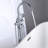 Freestanding Tub Filler with Handheld Shower-110679889