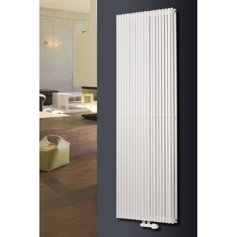 Andromeda Vertical Designer Radiator, White, 180 cm H x 30 cm W x 10.7 cm D