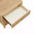 1-Drawer Nightstand, Coastal Scandinavian Wooden Bedside Table with Open Lower Shelf