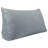 Linen-look Textured Triangular Headboard Back Support Wedge Reading Pillow for Bed Rest-57930822