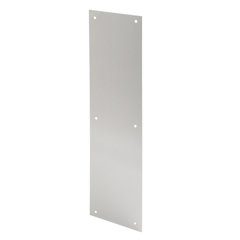 Plaque à pousser (paquet simple), H 16 po x l 6 po x P 0,63 po, Satin